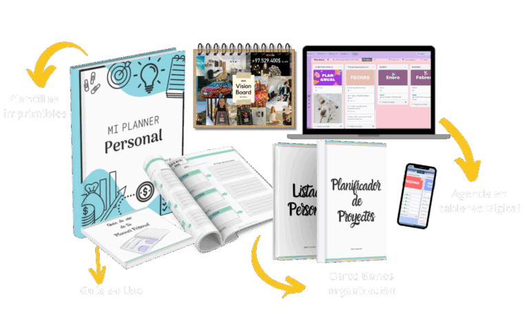 Planner personal imprimible, más bonos