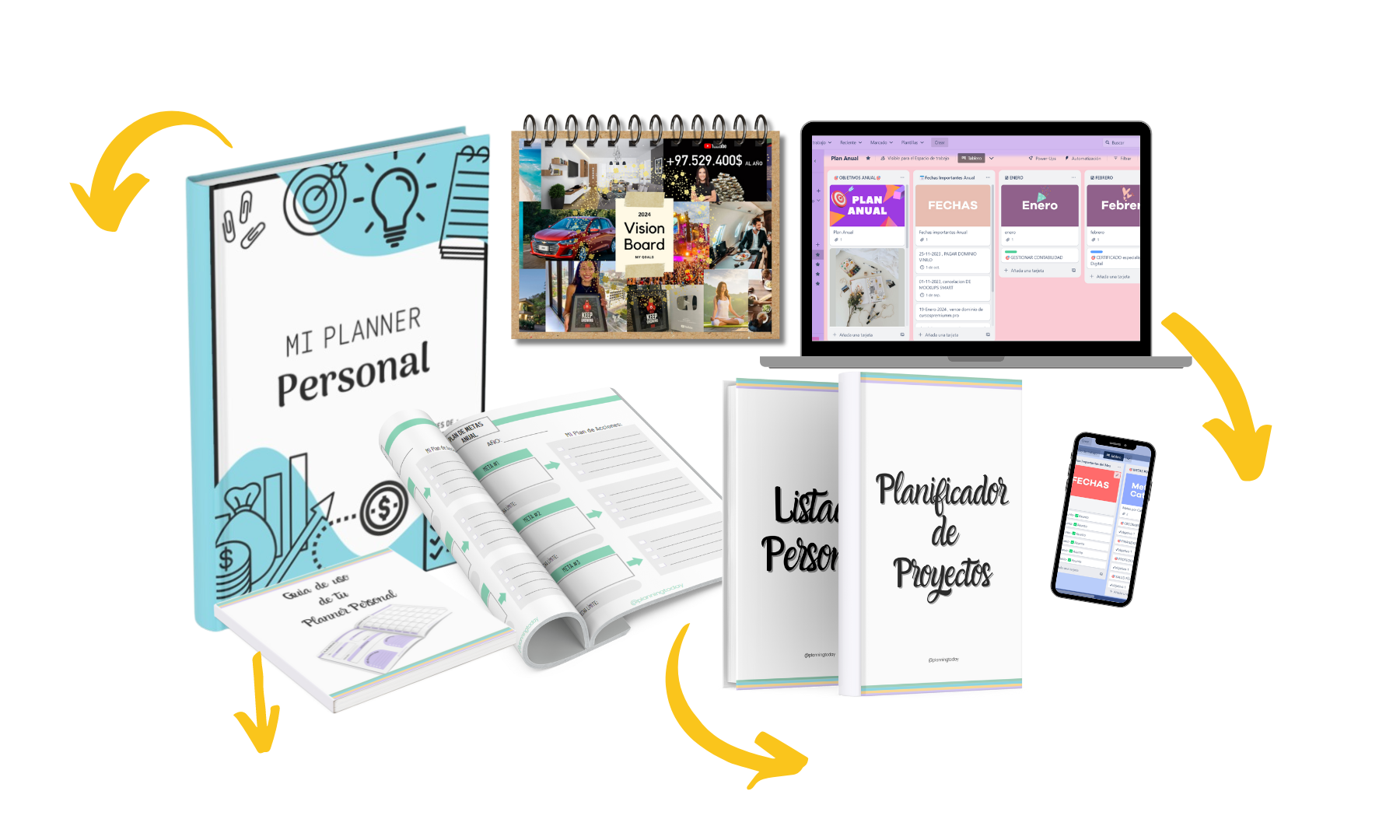 Planner personal imprimible, más bonos
